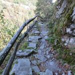 tief unter uns fliesst die Melezza Richtung Lago Maggiore