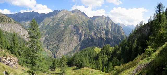 schönes Breitbildfoto aufgenommen bei der Weggabelung Punkt 1775 m.ü.M.