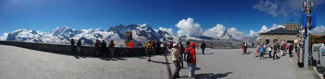 schönes Breitbildfoto aufgenommen auf dem Gornergrat. Bei Breitbildfotos nach dem anklicken, immer noch auf Vollgrösse klicken