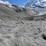 der Gletscher ist nun praktisch flach