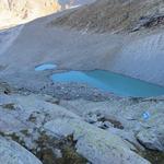 Blick auf den noch im Schatten liegenden Gornersee