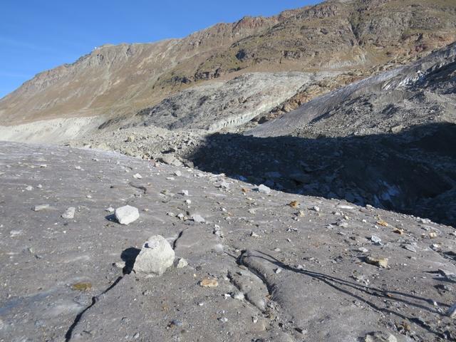 problemlos laufen wir über den Gletscher