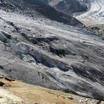 Blick auf den Gornergletscher den wir kurz vorher überquert haben