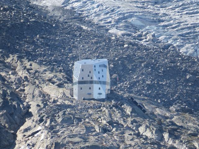 Blick zurück zur Monte Rosa Hütte