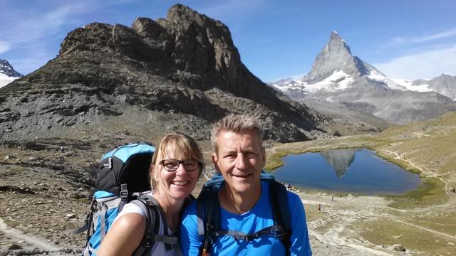 Erinnerungsfoto aufgenommen beim Riffelberg