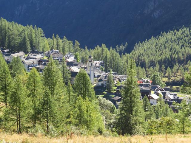 Blick auf Bosco Gurin