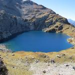 steil führt uns der Bergweg nun direkt zum Lago Superiore. Bei Nässe rutschig