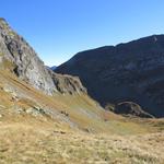 Blick vom kleinen Pass, Richtung Guriner Furggu unser nächstes Ziel