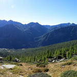 sehr schönes Breitbildfoto mit Blick auf das Waldreiche Valle di Campo