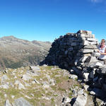 sehr schönes Breitbildfoto mit Blick in die nördlichen Tessiner Berge, und zur berühmten Mauer