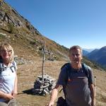 Erinnerungsfoto auf dem Passo della Cavegna