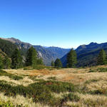 schönes Breitbildfoto mit Blick in das abgelegene, ursprüngliche Tessiner Tal, Valle di Vergeletto