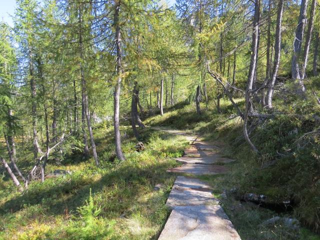 ...alles über einen sehr schönen Wanderweg...