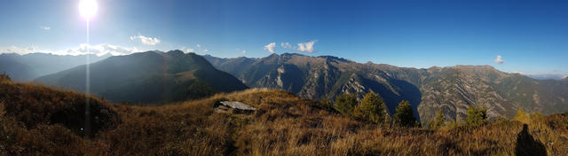 schönes Breitbildfoto mit Blick ins Valle di Vergeletto