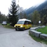 mit dem kleinen Postauto fahren wir zurück nach Locarno