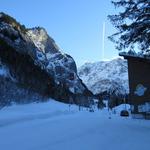 bei der Talstation der Fürenalp Seilbahn