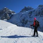 die Schneeschuhtour beginnt direkt bei der Bergstation