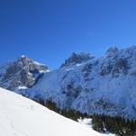 die Aussicht auf die umliegenden Berge ist grossartig