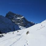 Blick zurück von wo wir gekommen sind, und zum Titlis