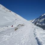 wir erreichen Punkt 1828 m.ü.M. und gleichzeitig den Titlis Trail