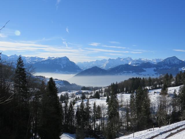 schöner Blick Richtung Vierwaldstättersee. Gut ersichtlich der Stoss