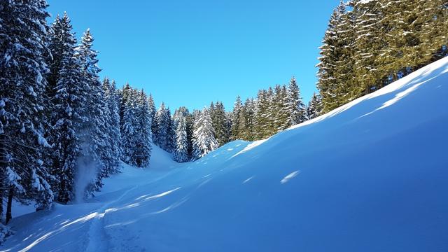 Hinter Gwandelen präsentiert sich als richtiges Wintermärchen