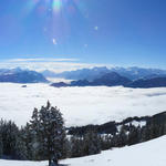 sehr schönes Breitbildfoto aufgenommen bei der Weggabelung Punkt 1520 m.ü.M.