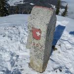 der Wildspitz markiert die Grenze zwischen dem Kanton Schwyz...