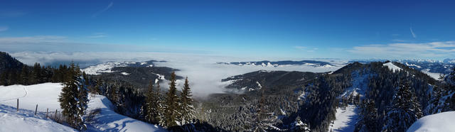 sehr schönes Breitbildfoto mit Blick ins Mittelland