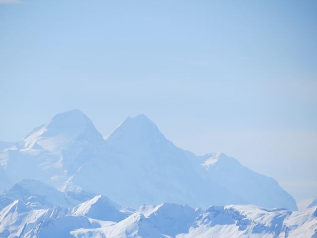 Blick zum Mönch, Eiger und Jungfrau