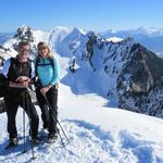 Erinnerungsfoto auf dem Cheibehore 1952 m.ü.M.