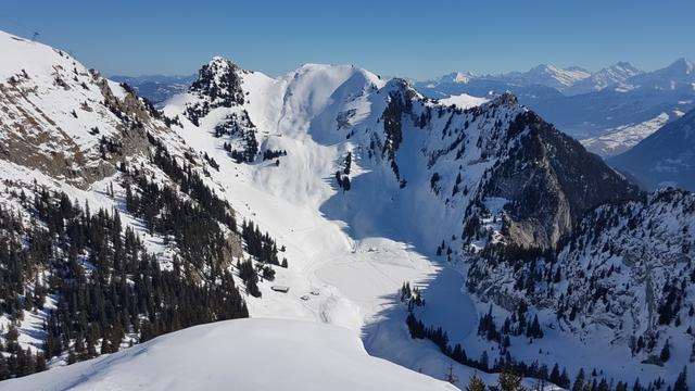 Tiefblick zum Hinterstockensee