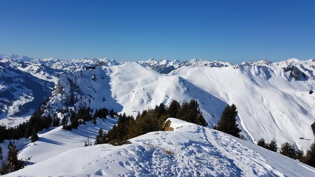 auf dem gleichen Weg wie wir gekommen sind, geht es nun wieder abwärts