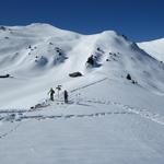 ... und wir stehen bei Punkt 1799 m.ü.M.