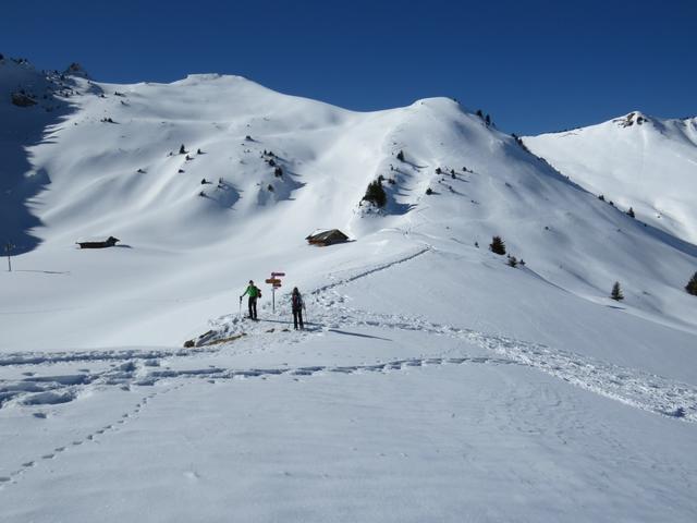 ... und wir stehen bei Punkt 1799 m.ü.M.