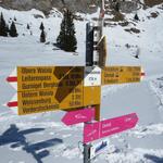 beim Wegweiser auf der Oberstockenalp 1776 m.ü.M.