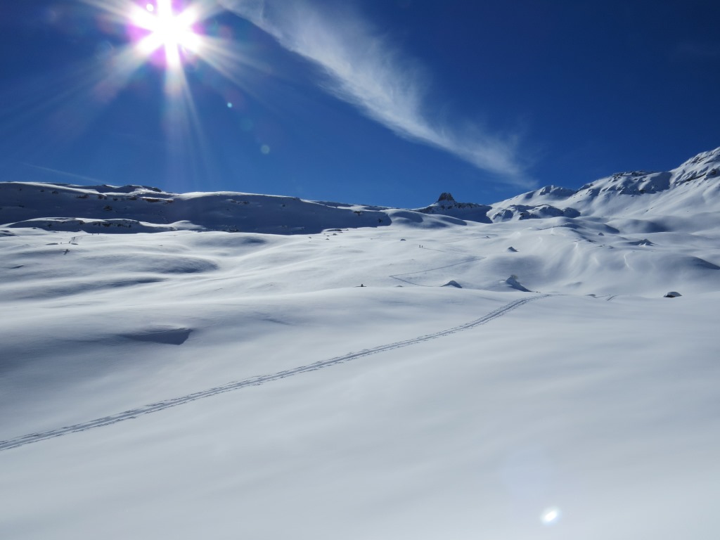 wir haben die flache Alp Fursch erreicht