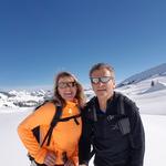 Erinnerungsfoto aufgenommen auf der Alp Fursch