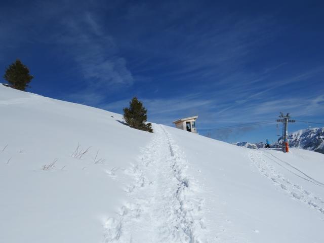 oberhalb vom kleinen Skilift...