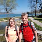 Erinnerungsfoto aufgenommen im Park der Schloss-Klinik