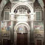 nach dem Nachtessen in Aosta besuchen wir noch das prachtvolle Portal der Kathedrale die Santa Maria Assunta