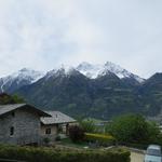 bei Pallein, mit einem schönem Blick auf den Mont Emilius, der Hausberg von Aosta