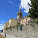 nach einer Pause in Nus, verlassen wir an der Kirche Sant'Illario vorbeilaufend, das Städtchen