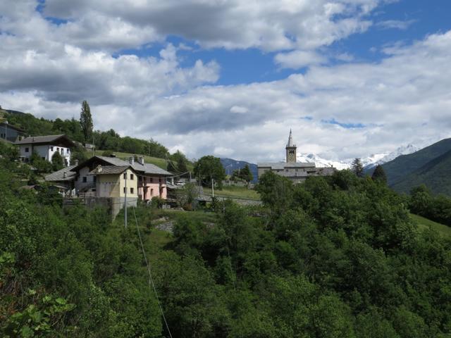 die Kirche von Diemoz wird den ganzen restlichen Tag und auch morgen ersichtlich sein