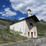 mitten in den Weinbergen erreichen wir die kleine Tercy-Kapelle