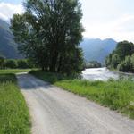 ...und neben dem Fluss, wandern wir nun auf der letzten Etappe in der Region Valle d'Aosta