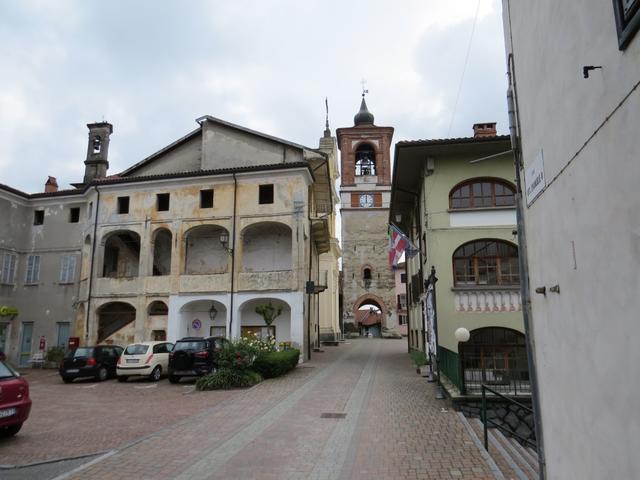 das Dorfzentrum von Palazzo Canavese