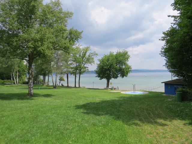 beim Strandbad Litzelstetten legen wir eine Mittagspause ein