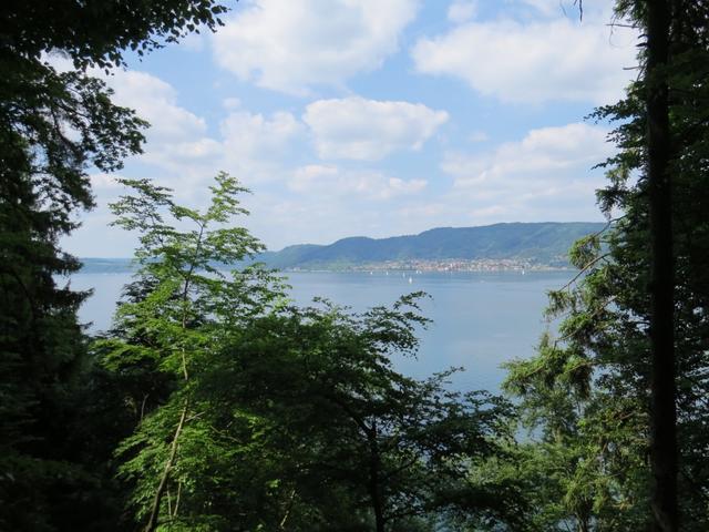 immer wieder erhaschen wir einen Blick auf den Bodensee, oder besser gesagt auf den Überlingersee