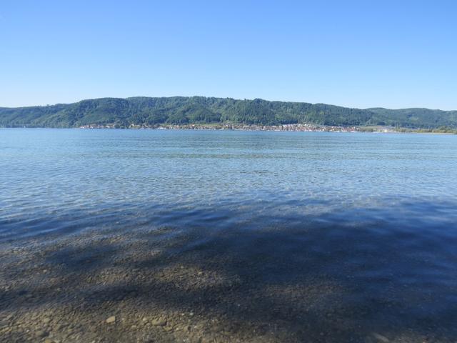 Blick auf die andere Seeseite nach Bodman, von wo wir gestartet sind